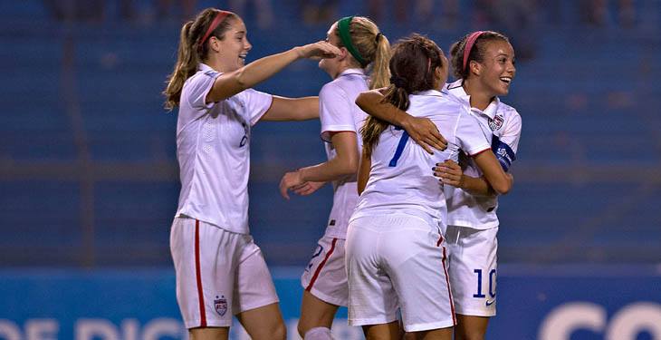 La celebración de las campeonas de la CONCACAF femenino sub-20