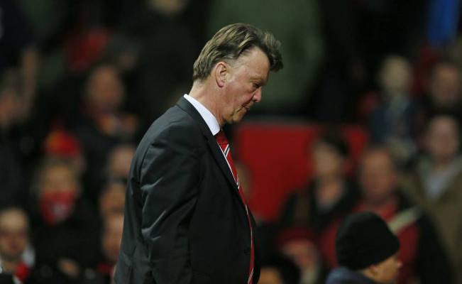 El rostro desencajado de van Gaal después de perder con Norwich. Foto Getty