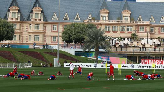 Doha se ha convertido en parada obligada del Bayern en enero durante el paro de la Bundesliga. Foto FCB