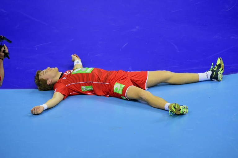 Kristian Bjørnsen refleja la frustración noruega de perder frente a Alemania. Foto AFP