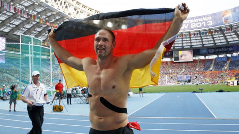 Robert Harting, lanzador de disco alemán, es considerado un icono en el atletismo alemán. Foto DSS