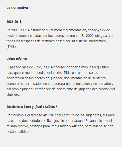 La controversial normativa de la FIFA.