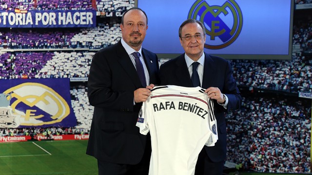 Al momento de ser presentado como nuevo DT de los Merengues. Foto RMCF