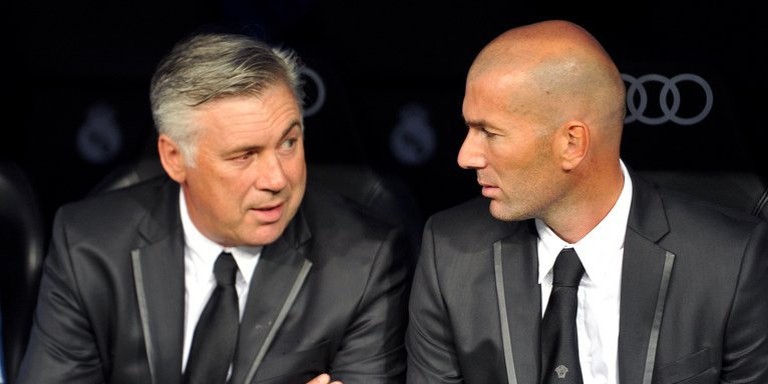 Zinedine-Zidane y Ancelotti