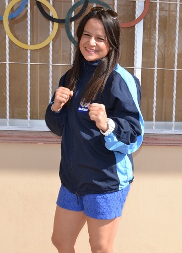 Ángela Miranda viaja con optimismo a prepararse para clasificar a Rio 2016. Foto COH