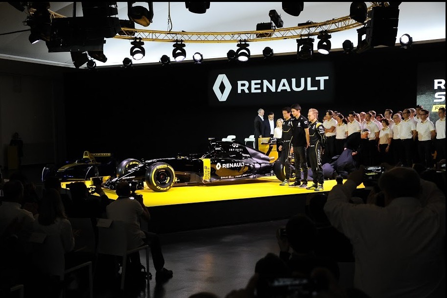 Renault presentó su modelo RS16 y sus pilotos del 2016. Foto F1
