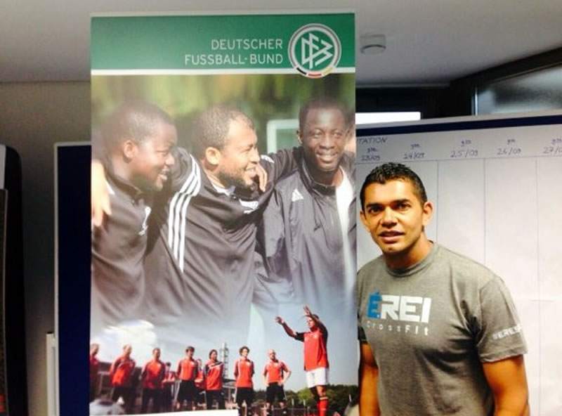 Amado en Alemania mientras cursaba para entrenador. Foto HSI/A. Guevra