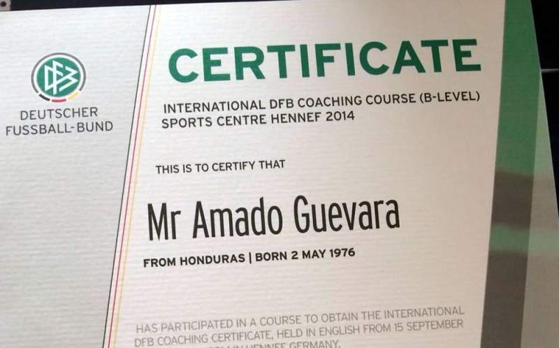 Titulo alemán como entrenador.