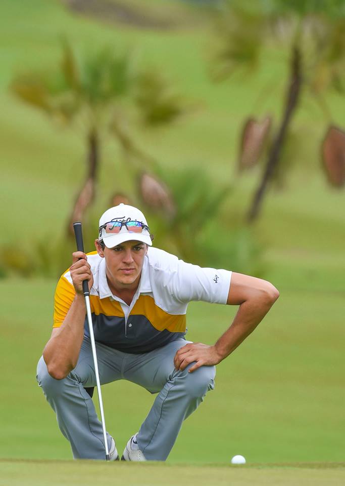 Rafael Becker de Brasil durante la primera ronda del Honduras Open presented by Indura Beach and Golf Resort at Indura Golf Resort. Foto PGA/Enrique Berardi