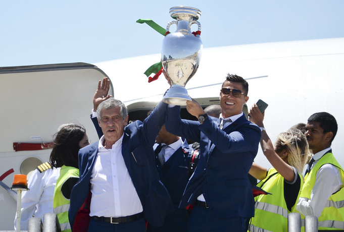 Portugal arriba a Lisboa. Foto AP