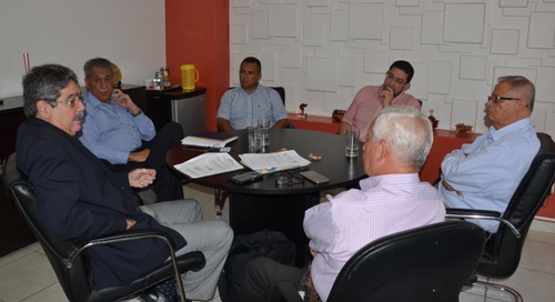 Reunión con el Comité Olímpico Hondureño. Foto COH