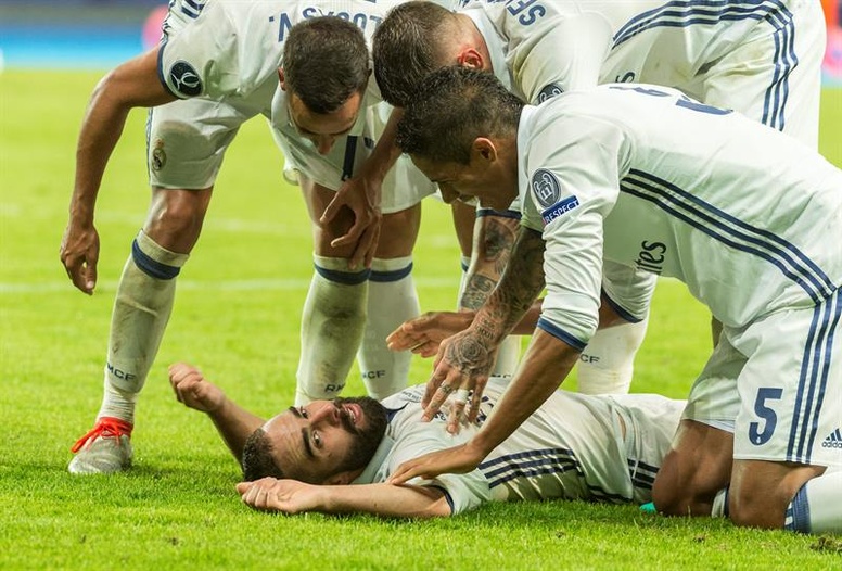 Carvajal valoró positivamente la victoria ante un complicado Celta. Foto EFE