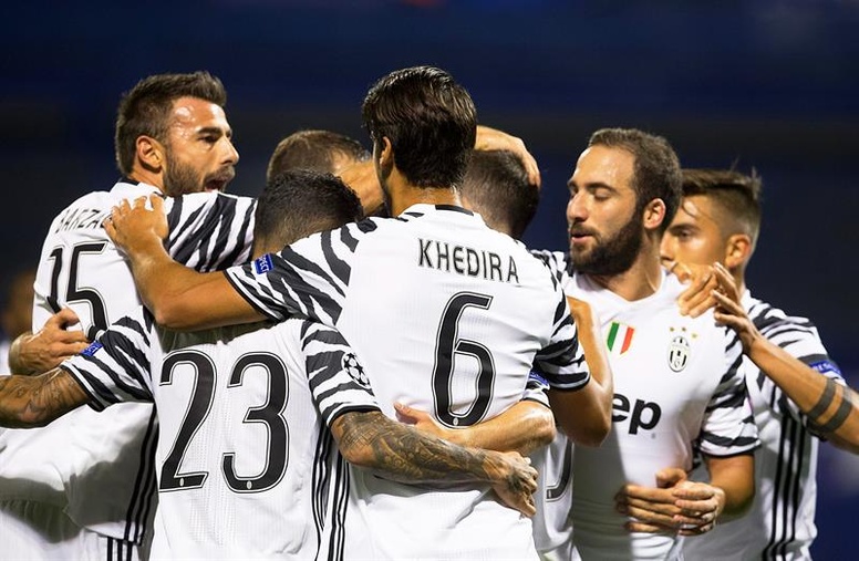 La Juventus le endosó cuatro tantos al conjunto croata. Foto EFE