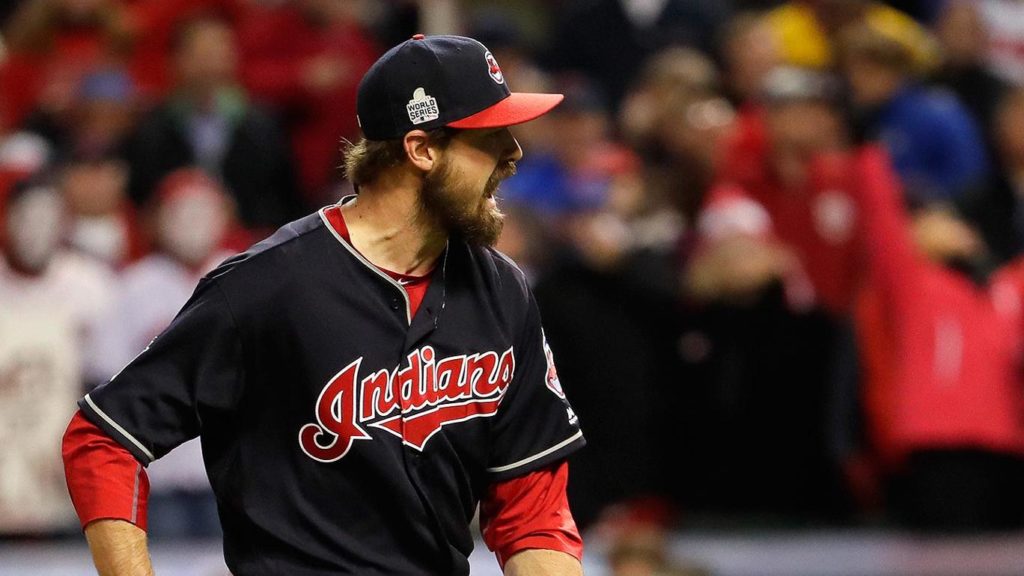 Andrew Miller de los indios de Cleveland.