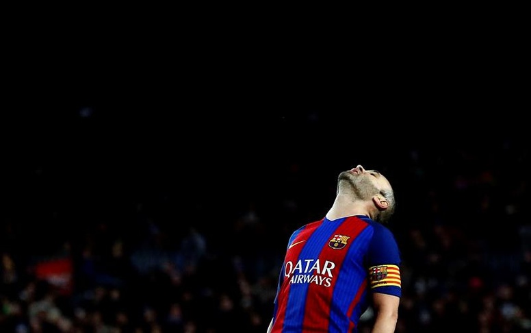 Andres Iniesta está lesionado. Foto EFE