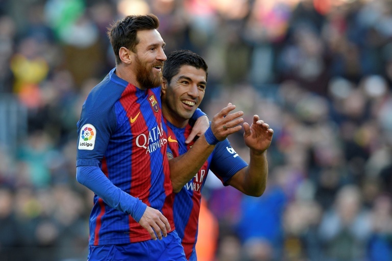 Luís Suárez no duda de la continuidad de Messi. AFP