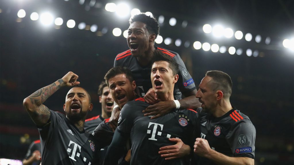 El Bayern masacró a un Arsenal que se cayó en la segunda parte. Foto FCB
