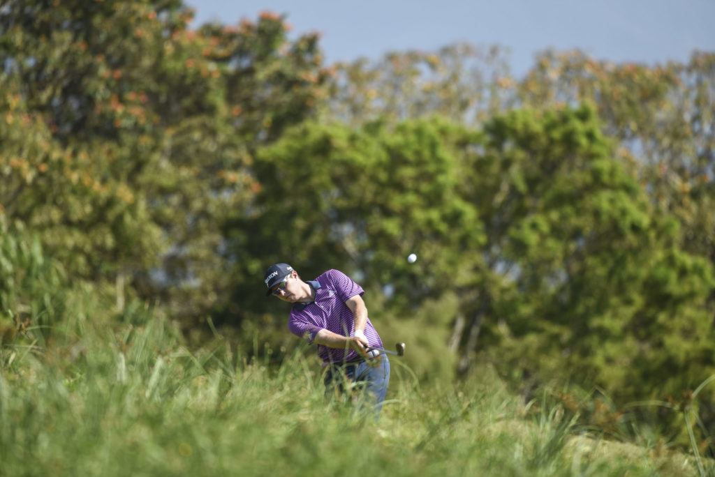 Kelvin Day de Inglaterra durante la tercera ronda del PGA TOUR Latinoamérica Honduras Open 2017 en Tela. Foto PGA/Enrique Berardi