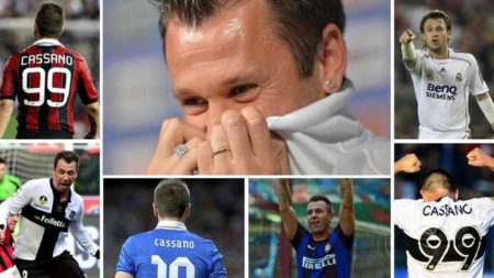 Antonio Cassano vistió grandes camisetas a lo largo de su carrera. Foto Marca