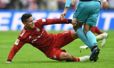 Parece poco probable que James juegue otra vez en 2018, con el parón invernal de la Bundesliga fijado a partir del 23 de diciembre.