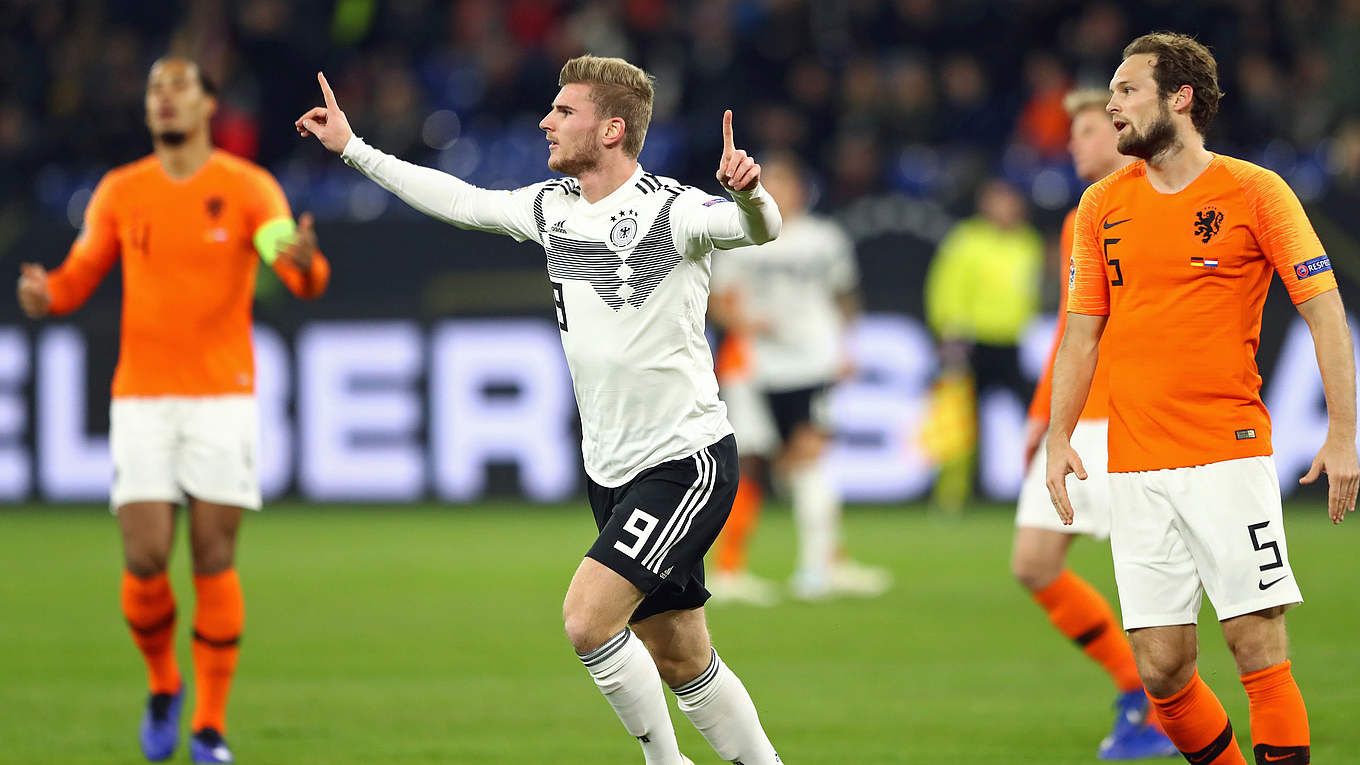 Timo Werner abrió la cuenta para Alemania. Foto DFB