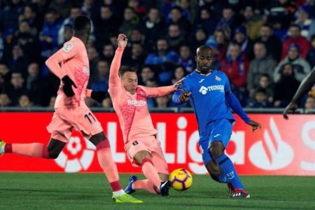 El Barça gana al Getafe. Foto EFE