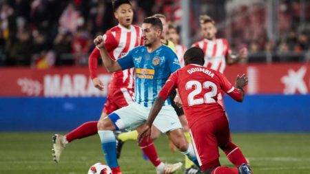 Girona FC sigue con vida gracias al gol de Lozano. Foto AS Girona FC sigue con vida gracias al gol de Lozano. Foto AS