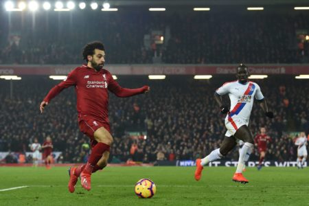 Mohamed Salah volvió a ser el alma del Liverpool. Foto EFE