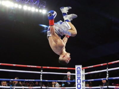 Teófimo López llegó a 12 peleas ganadas e invicto. Foto Top Rank