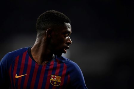 Ousmane Dembele, durante el clásico liguero