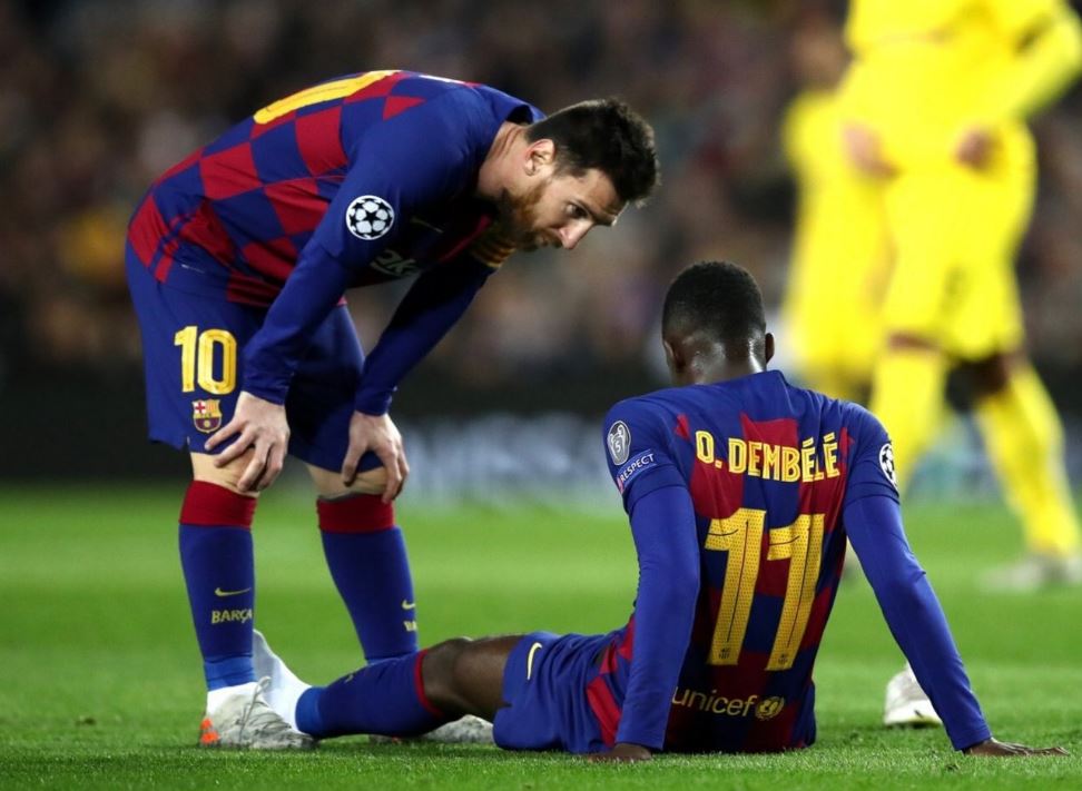 Dembélé estará seis meses de baja, casi seguro se pierde la Euro2020