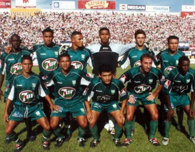 Marcelo Verón en su paso por el Platense de Puerto Cortés. Foto La Prensa