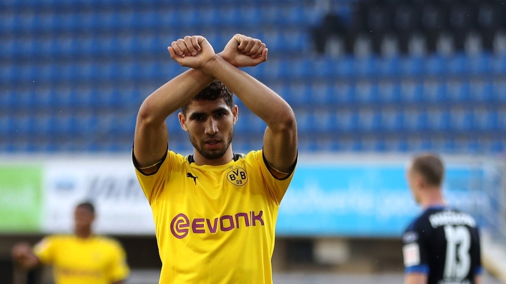 Hakimi llegaría a las filas del Inter de Milán. Foto AFP
