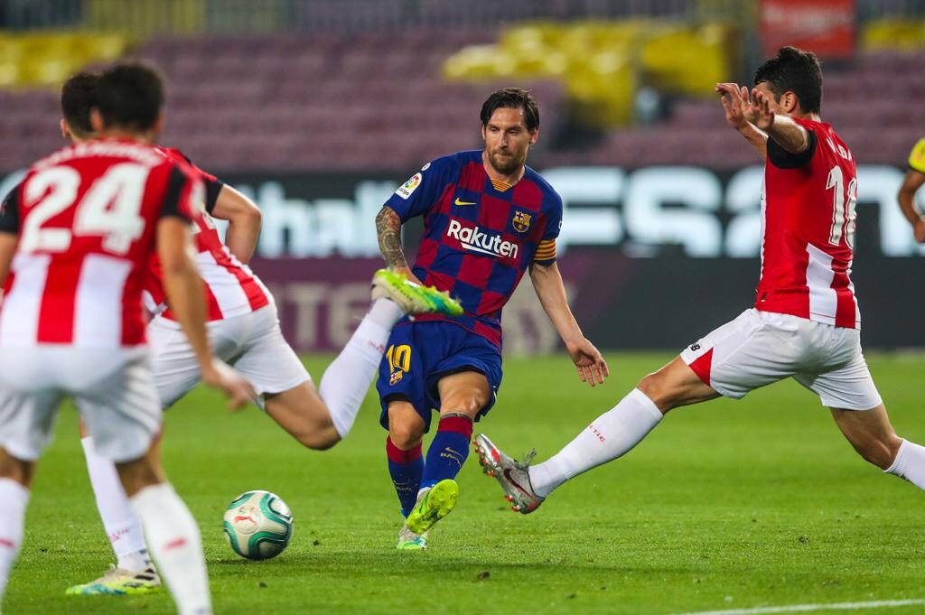Lionel Messi alcanzó las 250 asistencias con el cuadro