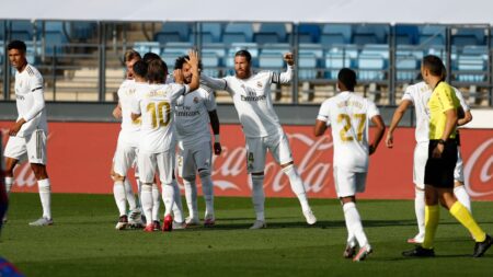 Real Madrid ganó 3-1 de forma tranquila al Eibar. Foto Real Madrid