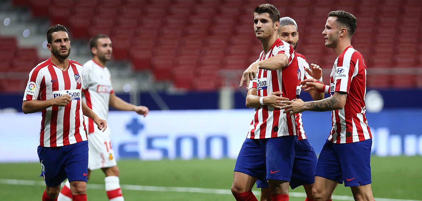 Morata la figura con su doblete. Foto Atlético