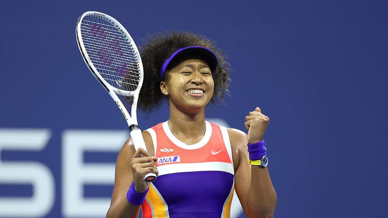 Osaka tras conseguir la victoria