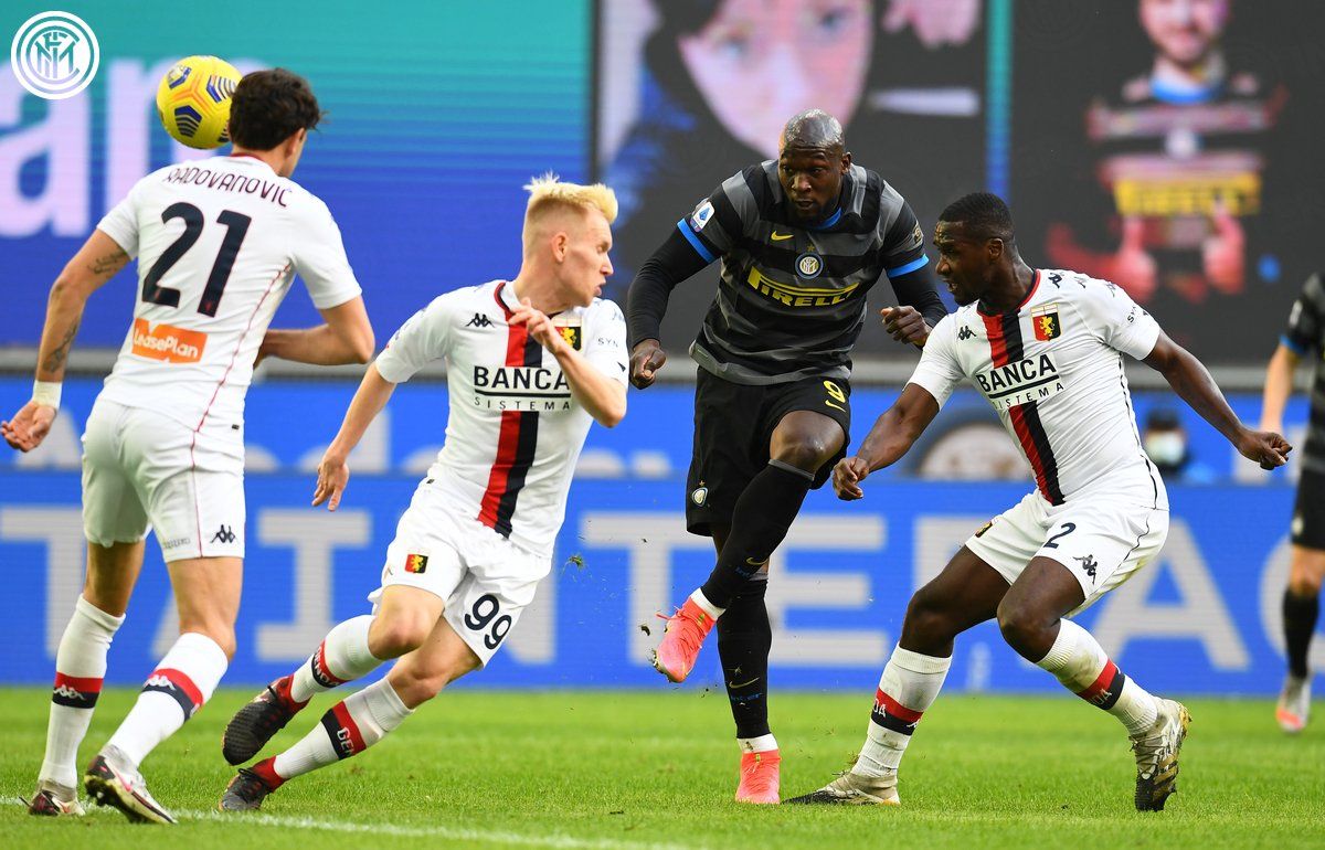 Lukaku nuevamente firmó un gran partido. Foto Inter