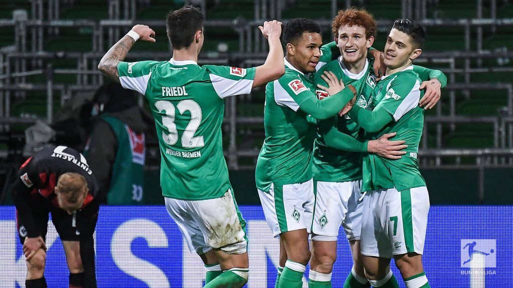 Josh Sargent le devuelve la sonrisa al Werder que se baja al Frankfurt
