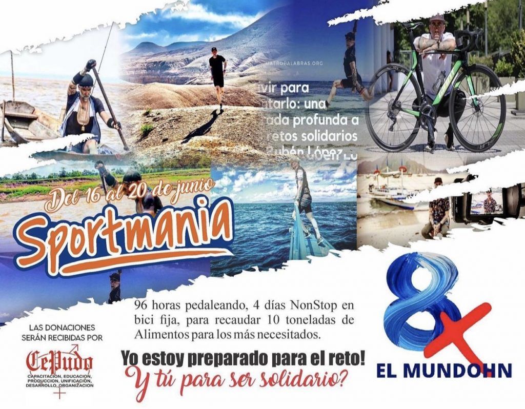Rubén López pedaleará 96 horas en Sportmanía por una gran causa