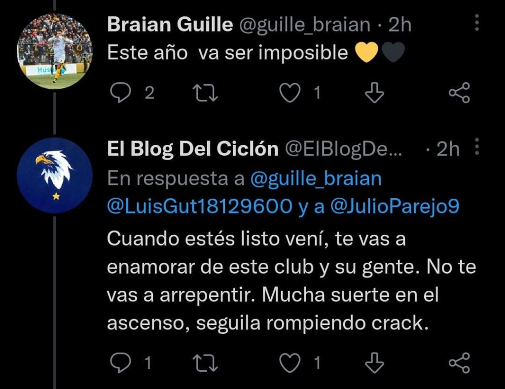 Braian Guille respondió al 
