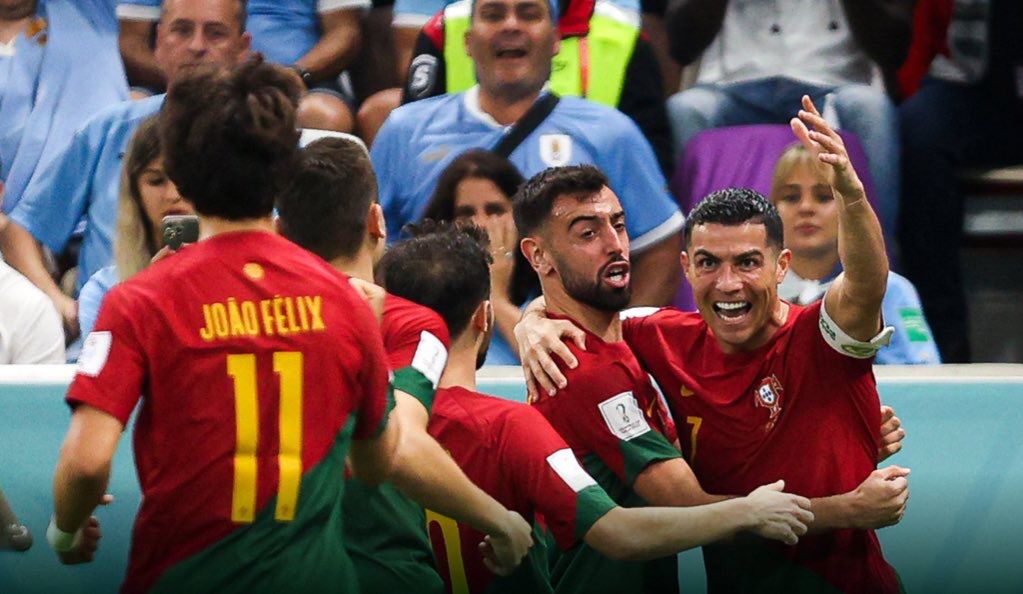 Vídeo: Doblete de Bruno Fernandes le da el triunfo a Portugal ante Uruguay
