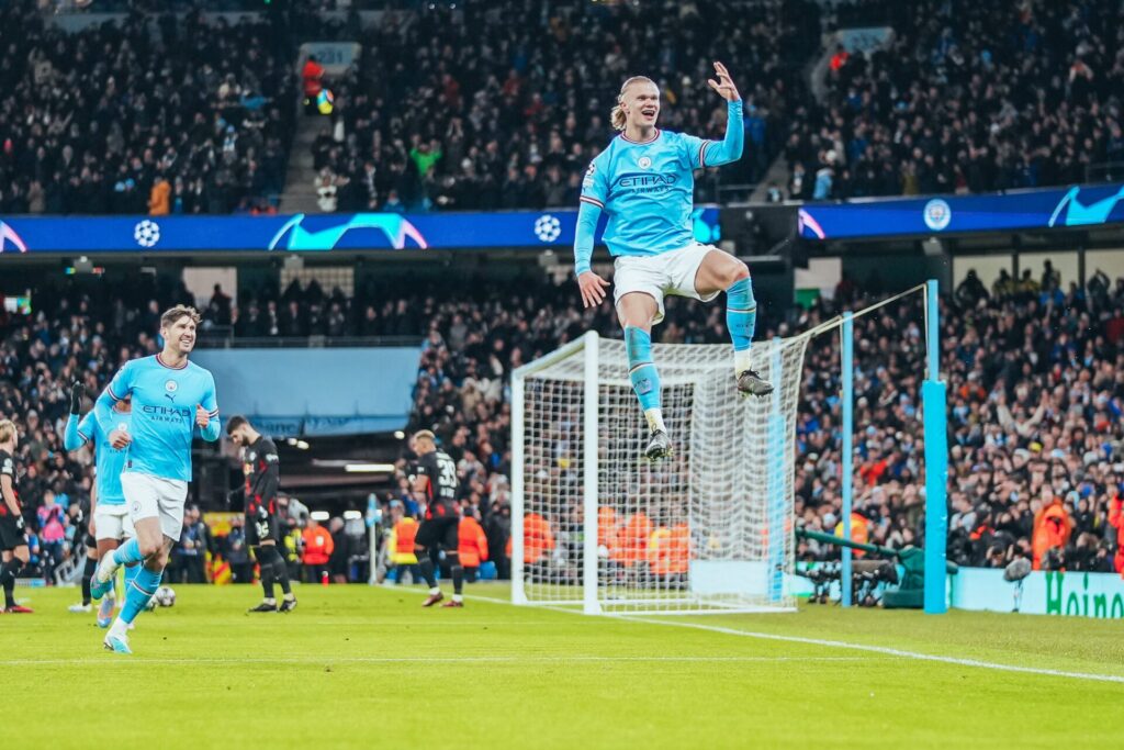 Haaland con cinco goles empuja al City a los cuartos de la UCL