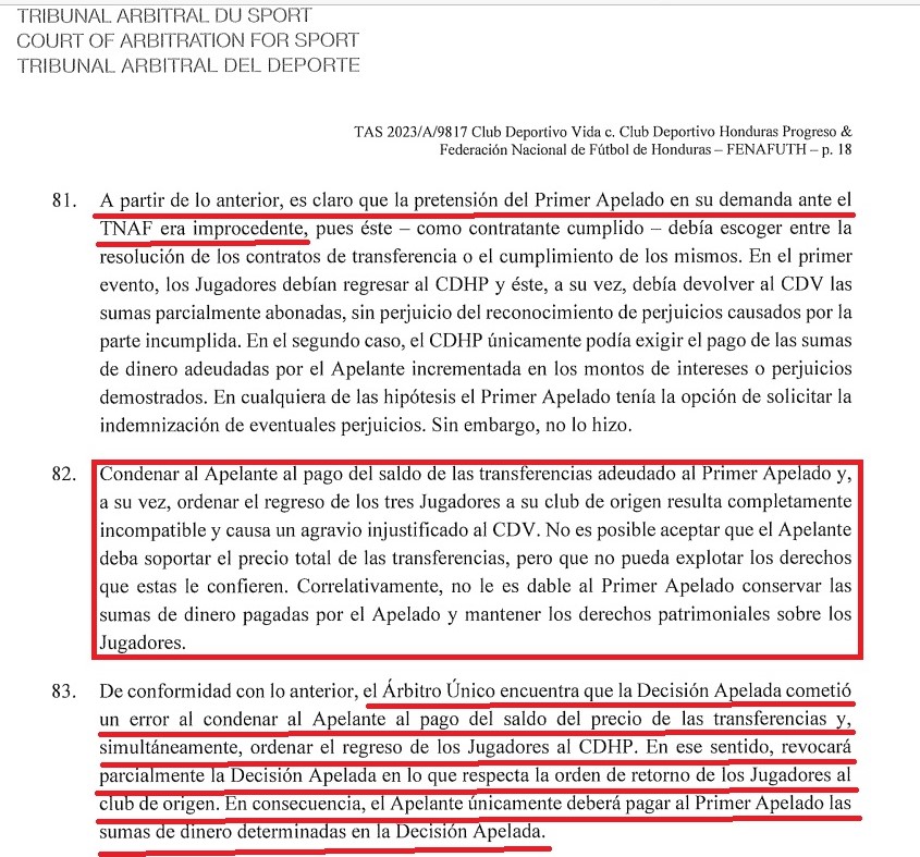 ¡Golpe a la Inquisición del TNAF! TAS resuelve a favor del CDS Vida