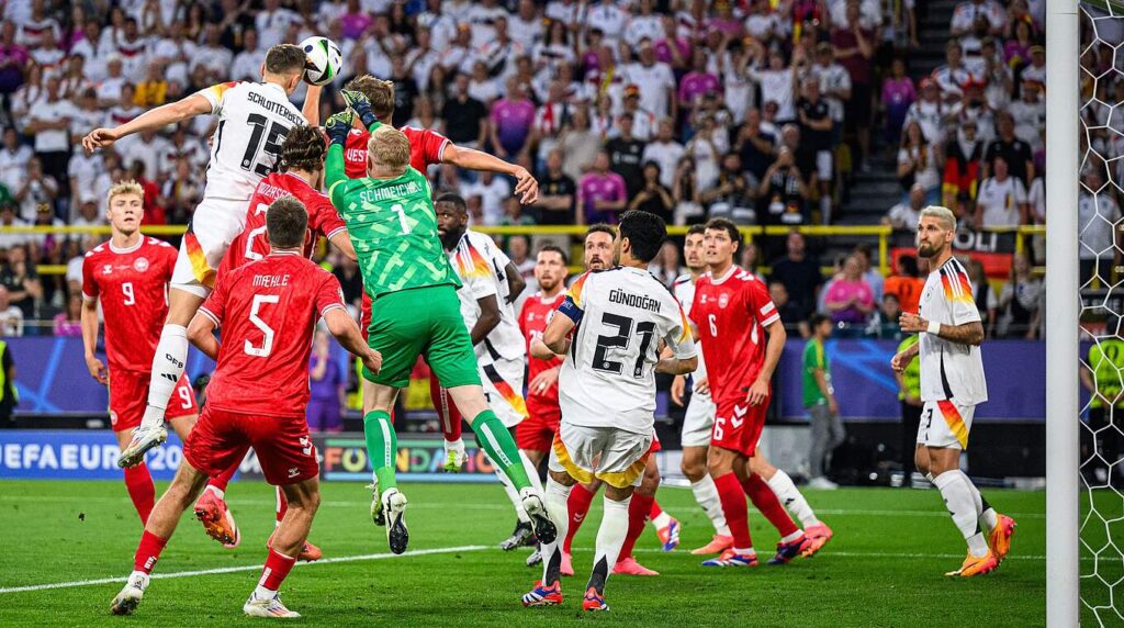 Alemania a cuartos tras eliminar a una combativa Dinamarca