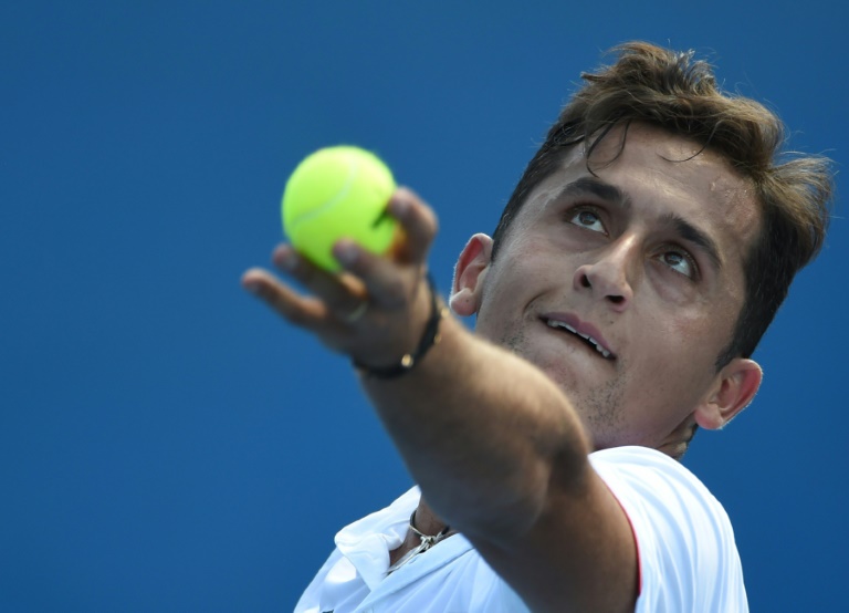 El tenista español Nicolás Almagro, en un partido en Melbourne el 18 de enero de 2016 / AFP / William West