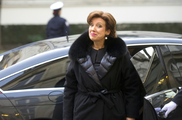 La entonces ministra de Cohesión Social de Francia, Roselyne Bachelot, llega al Ministerio del Interior, en París, el 4 de enero de 2012 / AFP / Fred Dufour