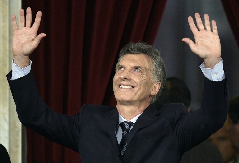 El presidente argentino Mauricio Macri el 1 de marzo de 2016 en el Congreso en Buenos Aires / AFP / Juan Mabromata