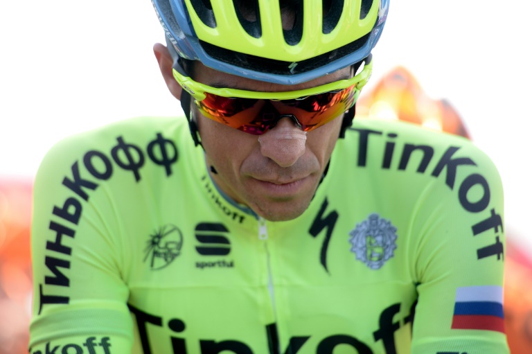 El ciclista español Alberto Contador durante la tercera etapa de la Volta Catalunya, en Girona, el 23 de marzo de 2016 / AFP / Josep Lago
