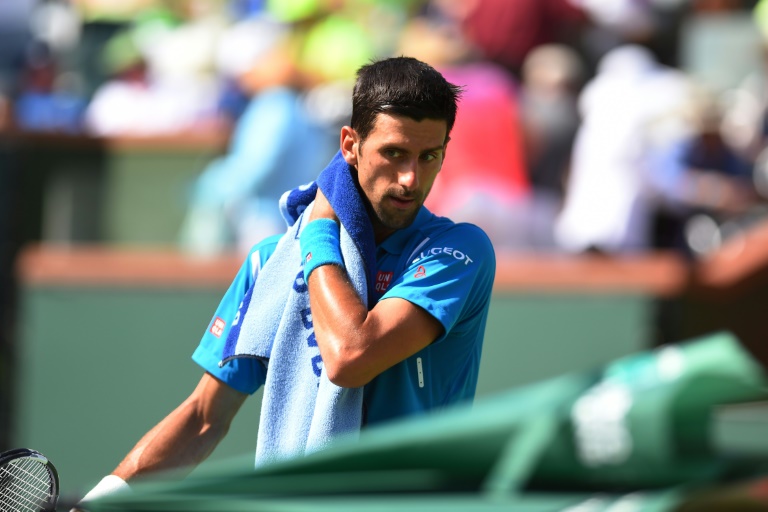 El tenista Novak Djokovic en el abierto de Indian Wells, California, el 20 de marzo de 2016 / AFP / Robyn Beck